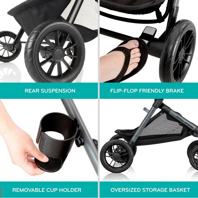 Pivot Xpand Modular Stroller, Sabino Gray