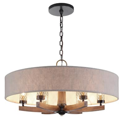 Uttermost Woodall 6-light Drum Chandelier