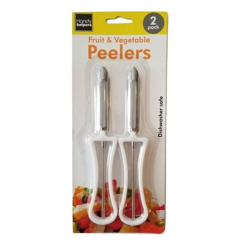 Handy Housewares 2 Piece Swivel Vegetable Peeler Set - Ideal for Apples, Carrots, Potatoes - 1 Set