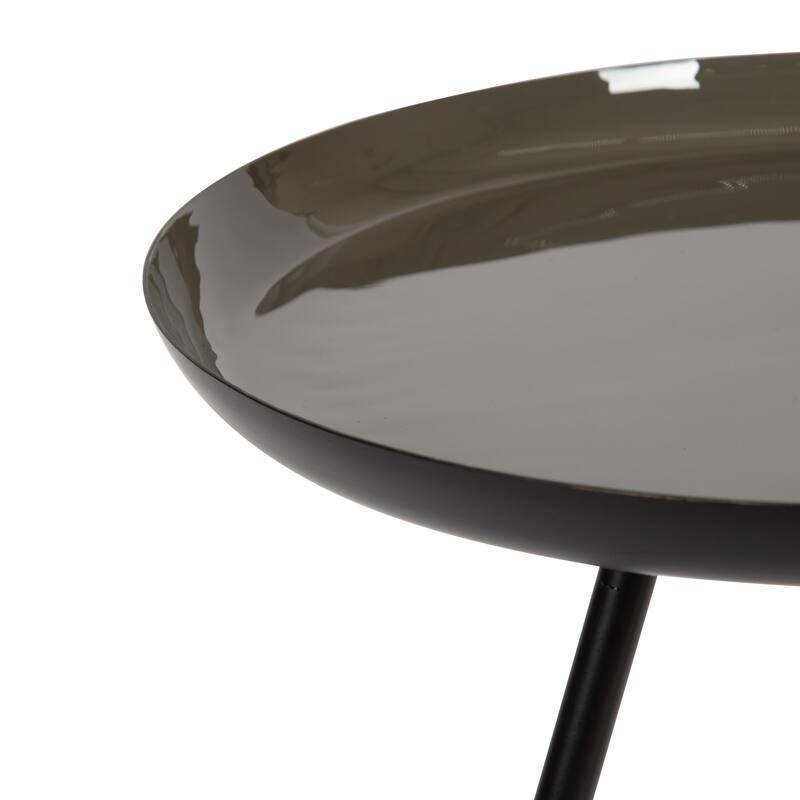 Kate and Laurel Laranya Round Metal Side Table - 15x15x22.5