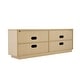 preview thumbnail 67 of 71, Wave Textured Modern Sideboard Cabinet