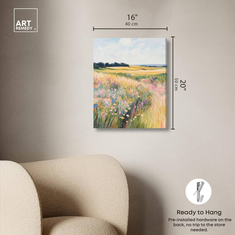 Open Field II Canvas by Art Remedy, Gallery Wrapped