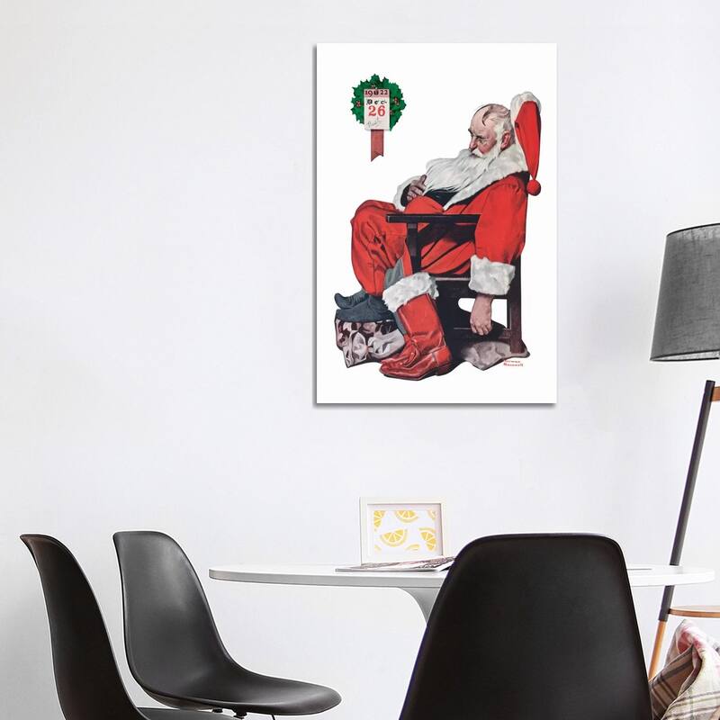 iCanvas "The Day after Christmas" by Norman Rockwell Canvas Print - 40x26x1.5
