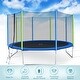 preview thumbnail 21 of 36, Trampoline for Kids with Safety Enclosure Net, Ladder and 8 Wind Stakes