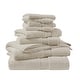 preview thumbnail 97 of 130, Madison Park Signature 800GSM Ultra-Soft 100% Cotton Absorbent Towel Set 8-Piece - Natural