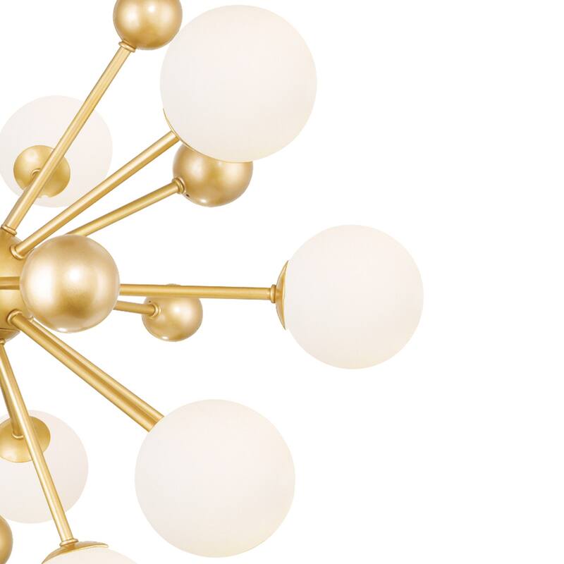 Element 11 Light Chandelier With Sun Gold Finish - Sun Gold