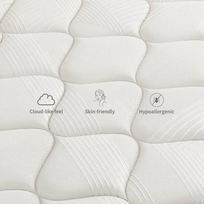 SweDrea 10 in. Firm Hybrid Mattress Cooling and Breathable with CertiPUR-US, SGS and OEKO-TEX