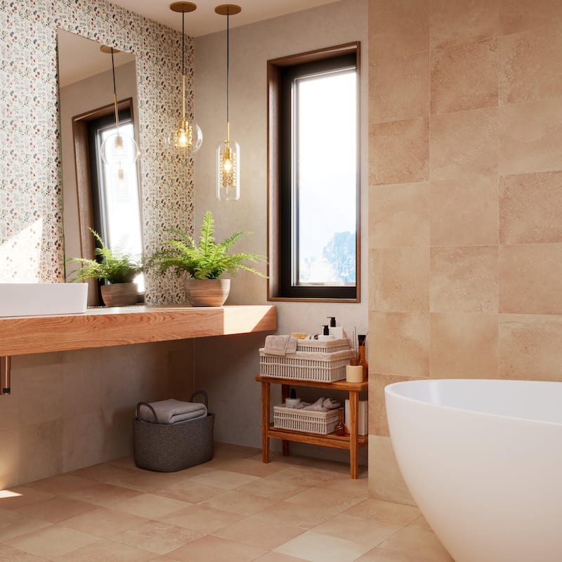 Merola Tile Atlas Cotto 9-3/4" x 9-3/4" Porcelain Floor and Wall Tile