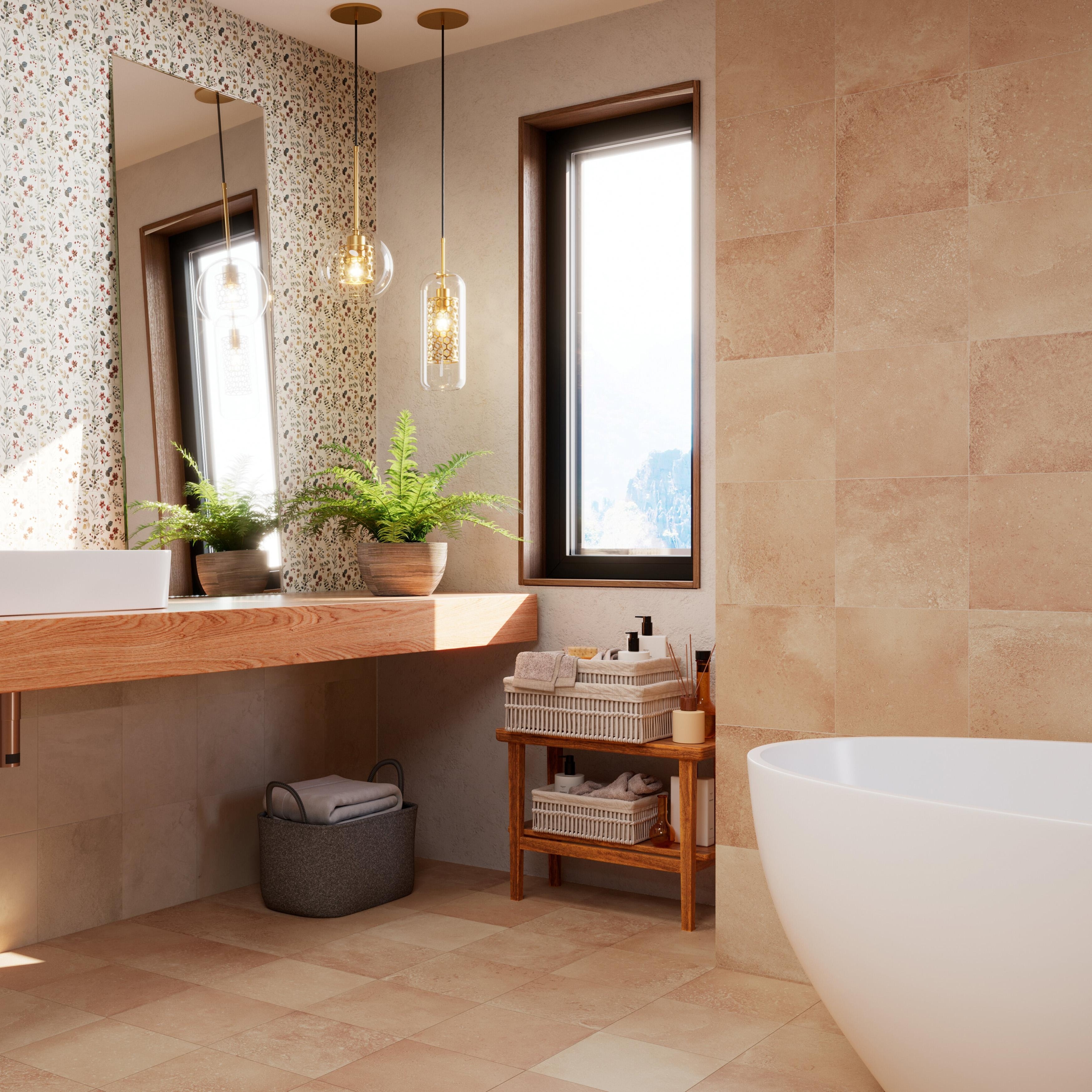 Merola Tile Atlas Cotto 9-3/4" x 9-3/4" Porcelain Floor and Wall Tile