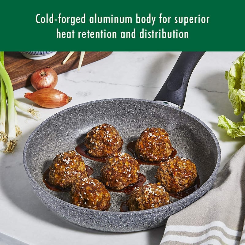 BALLARINI Parma by HENCKELS Forged Aluminum Nonstick Fry Pan, Made in Italy - Granite