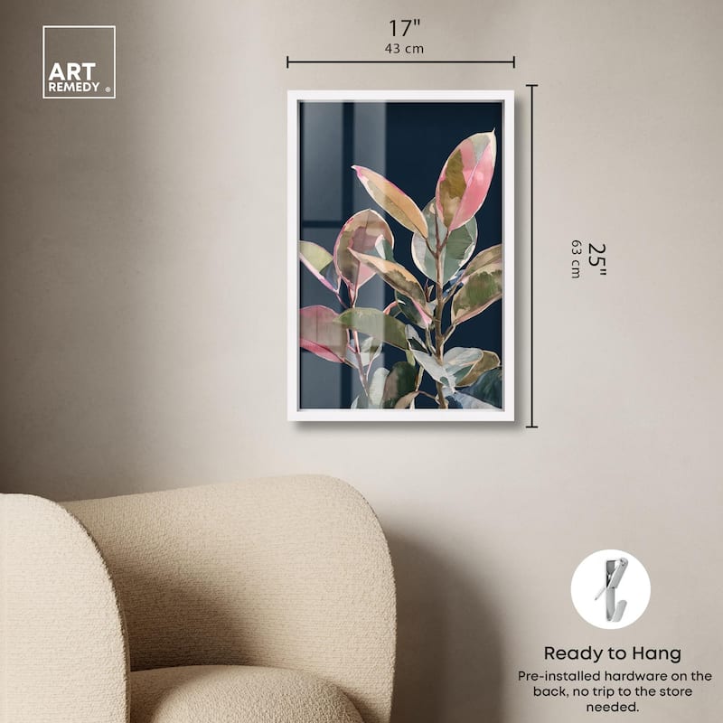 Fuchsia Frond II Shadowbox by Art Remedy