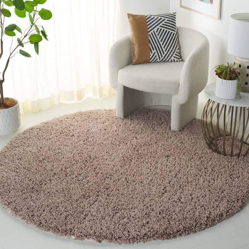 SAFAVIEH Handmade Classic Laken Nakhshun Rug - 6' Round - Taupe