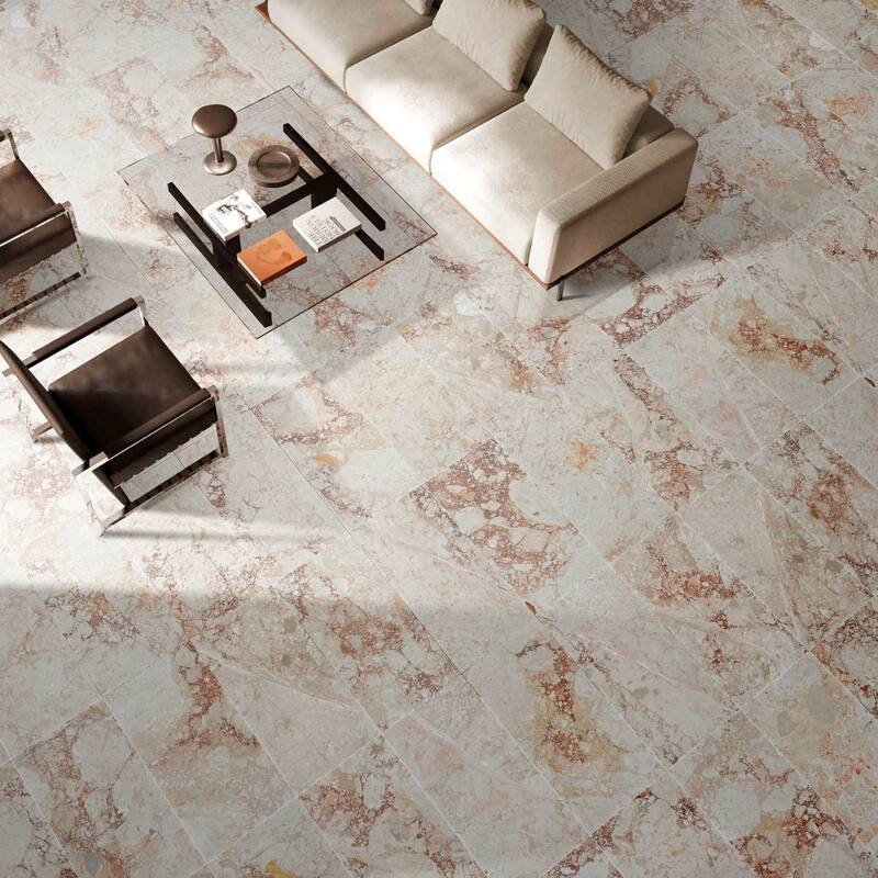 12*24 pink natural marble, natural stone, genuine marble, real marble, for wall and floor, polished marble tile, 1 box 4 pcs