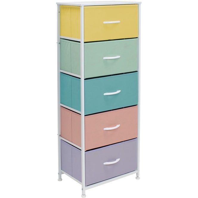 Sorbus Fabric Dresser for Kids Bedroom - Chest of 8 Drawers Storage T
