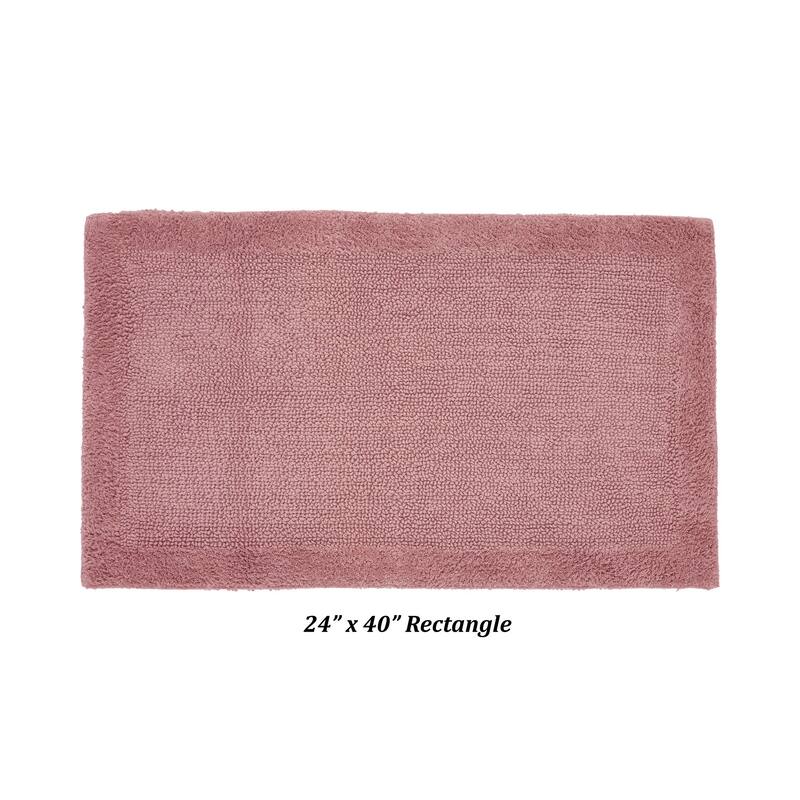 Better Trends Bath Rugs 100% Cotton Tufted Soft & Water Absorbent Bathroom Rug for Shower, Sink Bath Mats Edge Collection