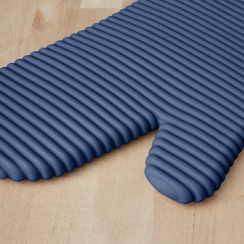 KitchenAid Ribbed Soft Silicone Oven Mitt 2-Pack Set, 7.5"x13"