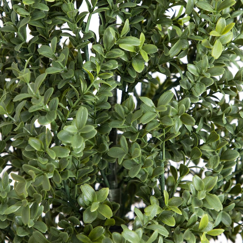 Boxwood Topiary Outdoor Artificial Potted Tree - 6'