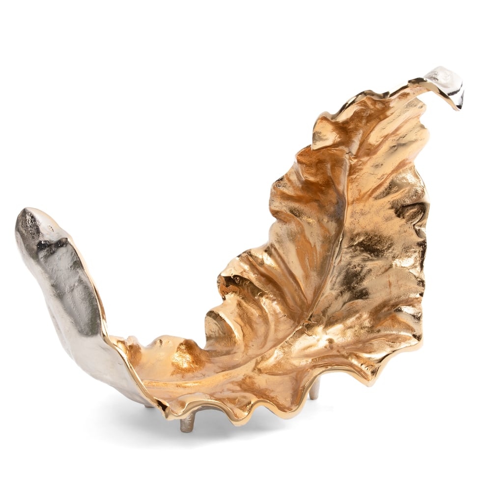 Willow Medium Two-toned Sculptural Leaf I