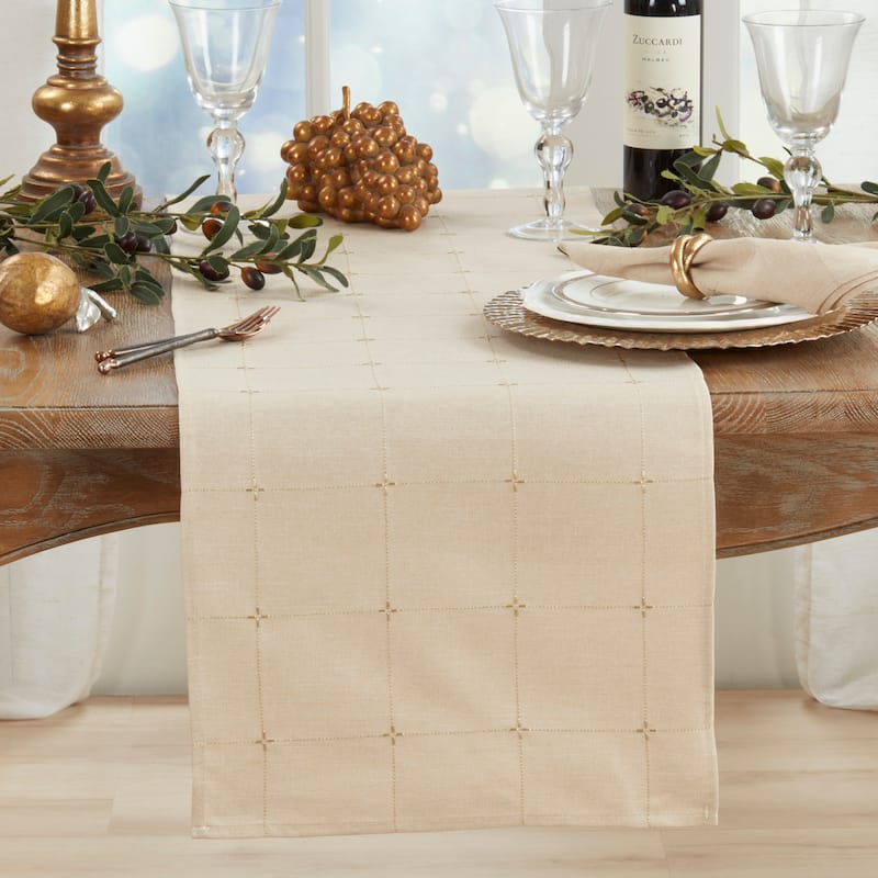 Embroidered Table Runner - 16"x70"