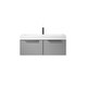 preview thumbnail 78 of 117, Vegadeo Bath Vanity with One-Piece Composite Stone Sink Top 48 in. - Elegant Grey