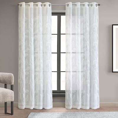 Lausanne Sheer Grommet Curtain Panel - 52" x 84"