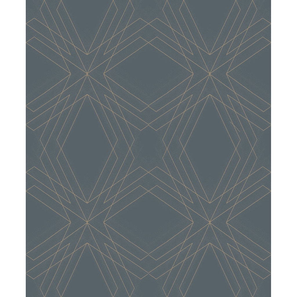 A-Street Prints Relativity Charcoal Geometric Wallpaper