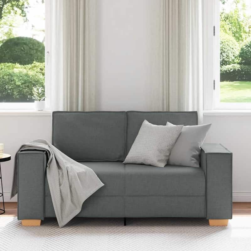 vidaXL Sofa Chair Dark Grey 23.6 " Fabric