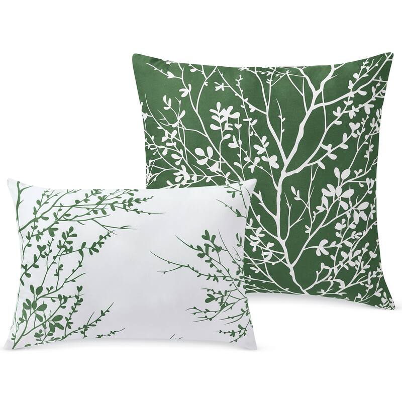 Elegant 6-Piece Reversible Foliage Comforter Set
