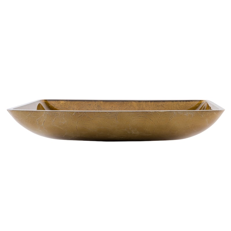 VIGO Donatello 23"L x 15"W x 5"H Glass Rectangular Vessel Bathroom Sink