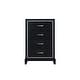preview thumbnail 1 of 4, Livingston Black 4-Drawer 32 in. W Chest of Drawers Black
