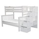 preview thumbnail 4 of 19, Taylor & Olive Trillium Twin over Full Stairway Bunk Bed