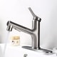 preview thumbnail 15 of 27, 7.8" H Single-Handle Bathroom Sink Faucets with Pull Out Sprayer, Single Hole Vessel Faucet With Deck Plate