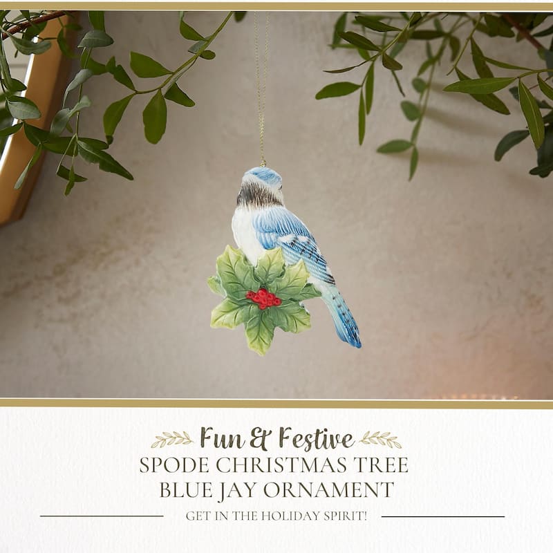 Spode Blue Jay Ornament
