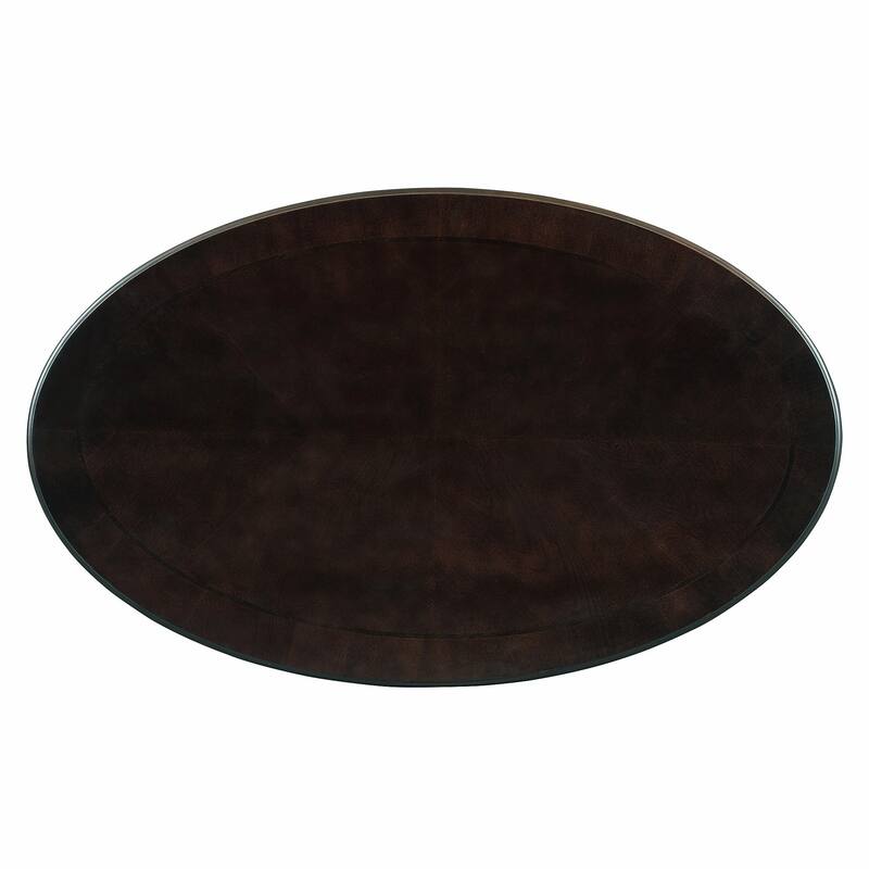 Vintage Oval Coffee Table with Drawer and Storage Shelf,for Living Room