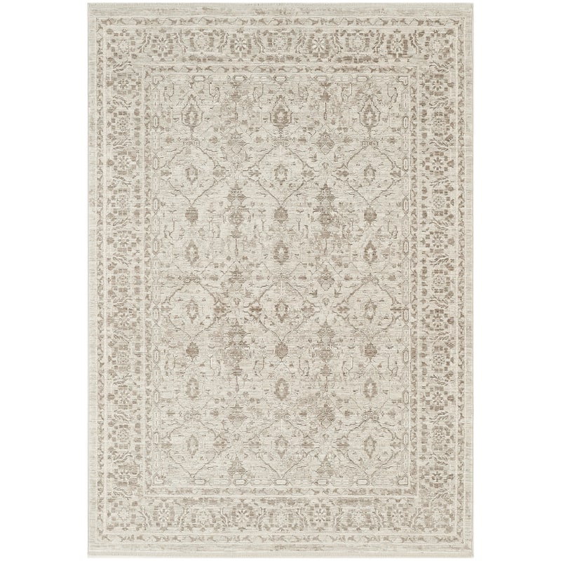 Nourison Shadows Indoor only Ivory Grey Persian Area Rug