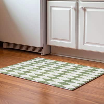 Premium Washable Super Soft Modern Diamond Mayfield Rug