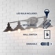 preview thumbnail 137 of 176, JONATHAN Y Florence Metal Shade Sconce