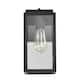 11.25"H Glass Outdoor Wall Lantern with Dusk to Dawn Sensor - 5"x6.25"x11.25"