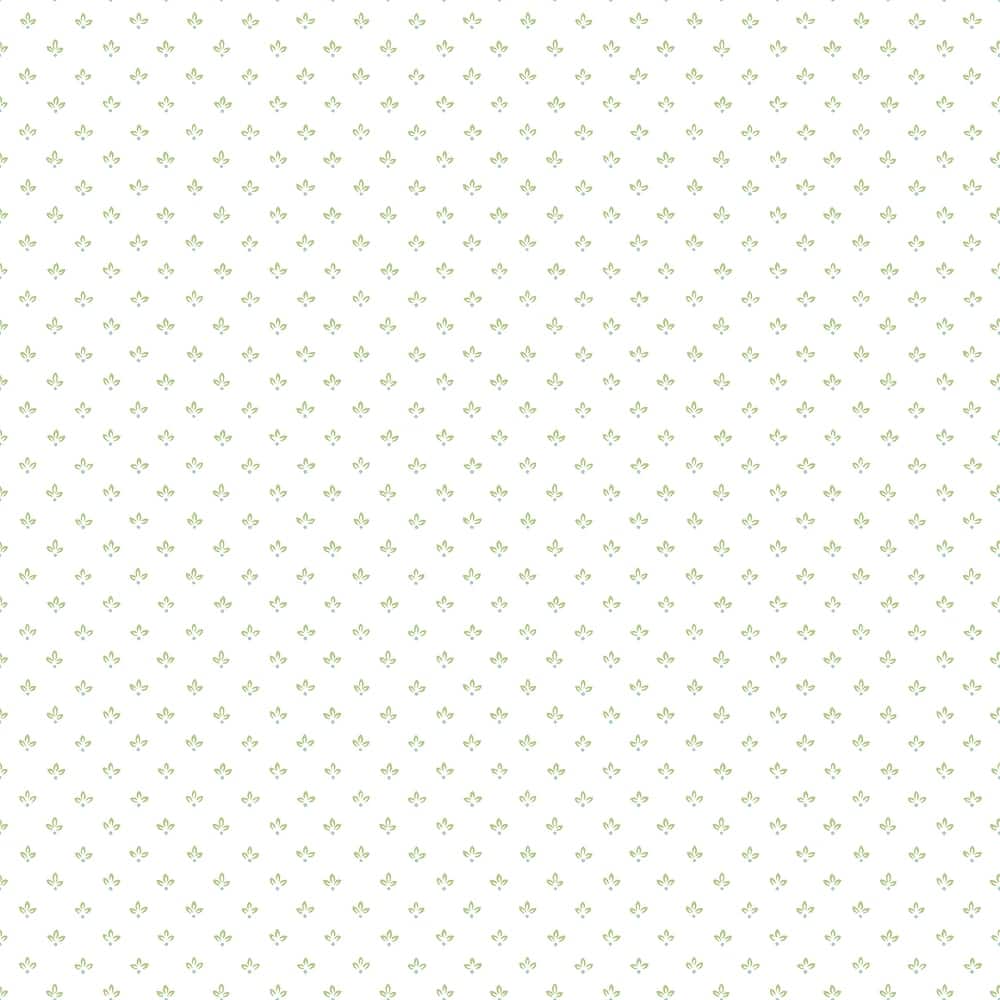 Galerie Wallcoverings Just Kitchens Tri Leaf Motif Vinyl on Non-woven Matte Wallpaper Roll