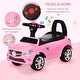 preview thumbnail 7 of 7, Kids Ride-On Push Car with Music, Horn, Headlights & Storage, Foot-to-Floor Sliding Toy for Toddlers 18-36 Months - Pink