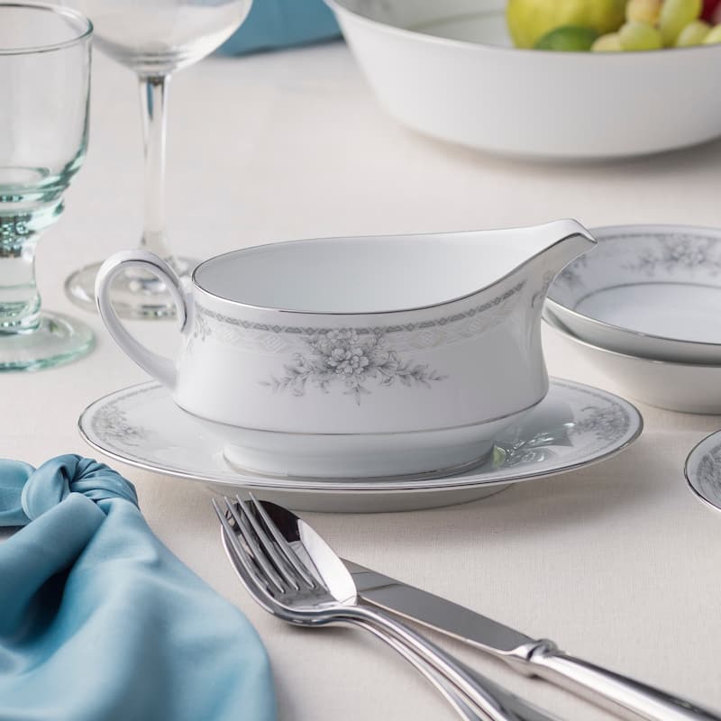Noritake Sweet Leilani Gravy with Tray (2 Pieces), 13 oz.