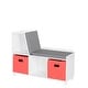 preview thumbnail 8 of 44, RiverRidge Kids Reading Nook Cushioned Toy Storage Bench with Cubby Organizers with Optional Fabric Bins- White