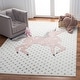 preview thumbnail 9 of 68, SAFAVIEH, Carousel Kids Mareke Unicorn Rug 3'3" x 5'3" - Ivory Grey/Pink