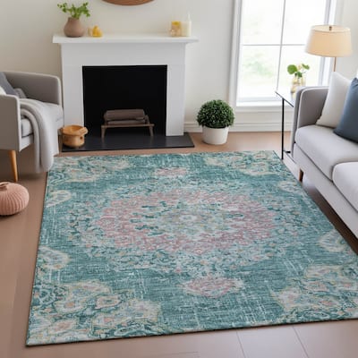 Premium Washable Super Soft Vintage Traditional Mayfield Rug