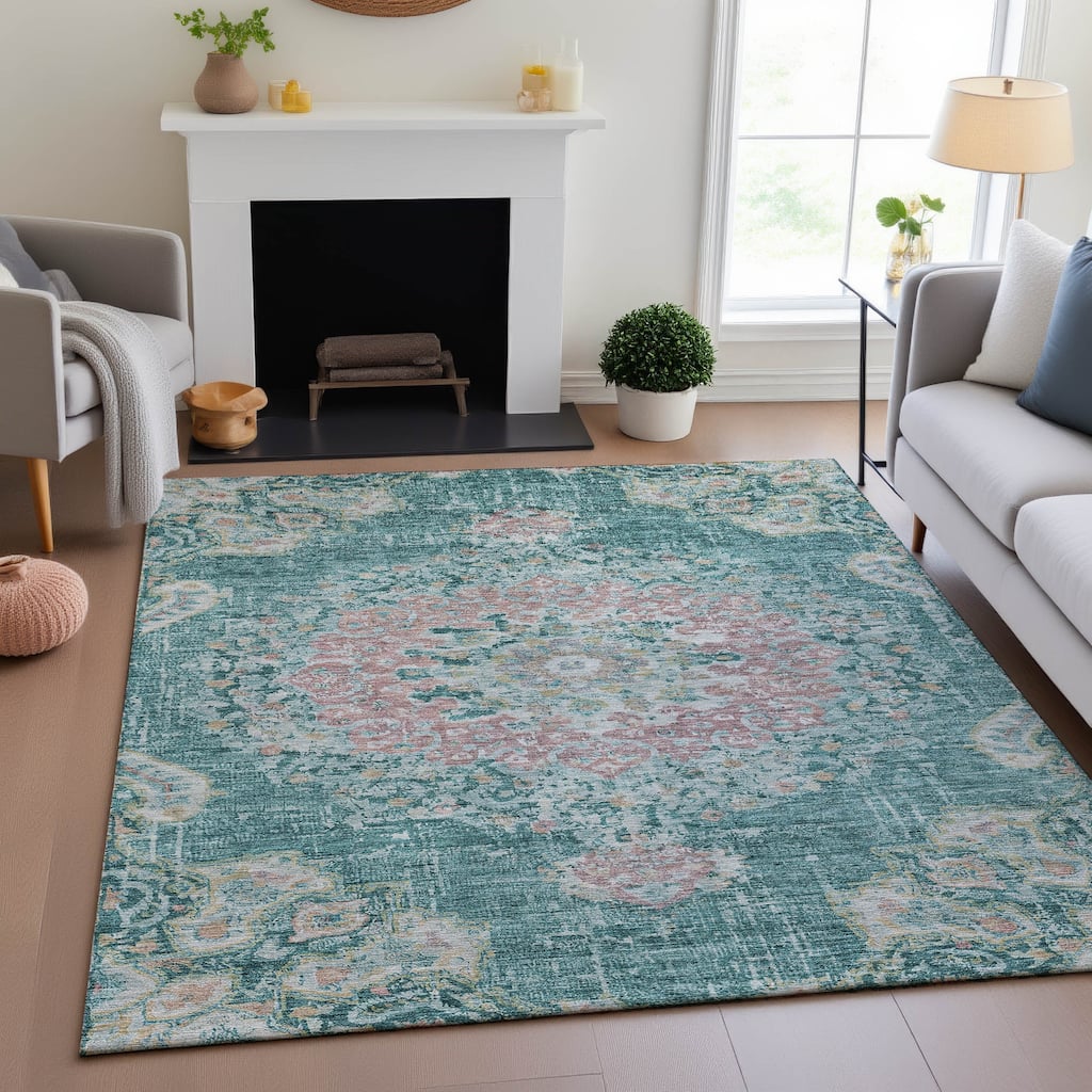 Premium Washable Super Soft Vintage Traditional Mayfield Rug
