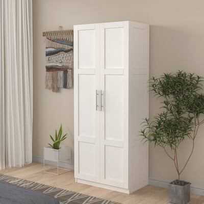 High Wardrobe Armoire Cabinet with 2 Doors