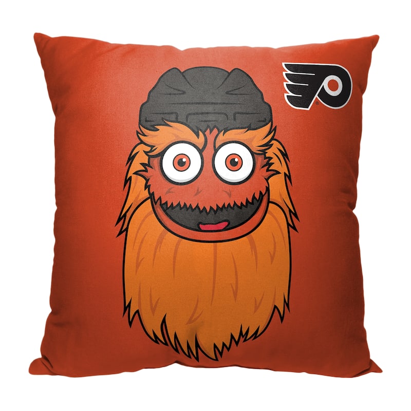 NHL Philadelphia Flyers Mascot Love 18 Inch Throw Pillow