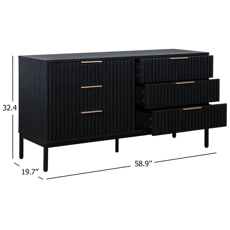 SAFAVIEH Home Lylia 6-Drawer Dresser