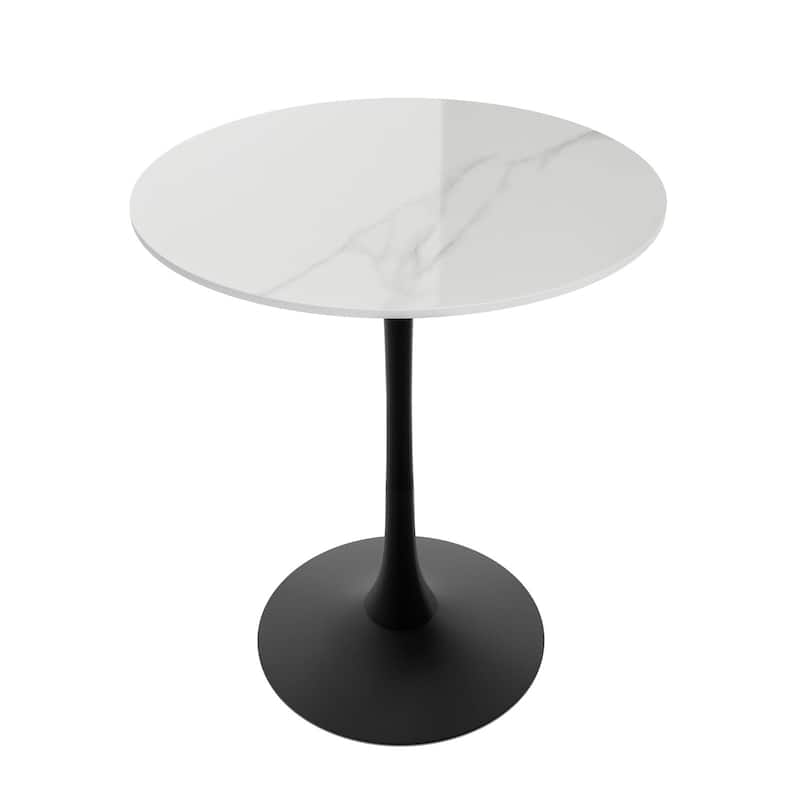 39.37" High Bar Table Round Cafe Bistro Pub Cocktail Kitchen Table Sintered Stone-top