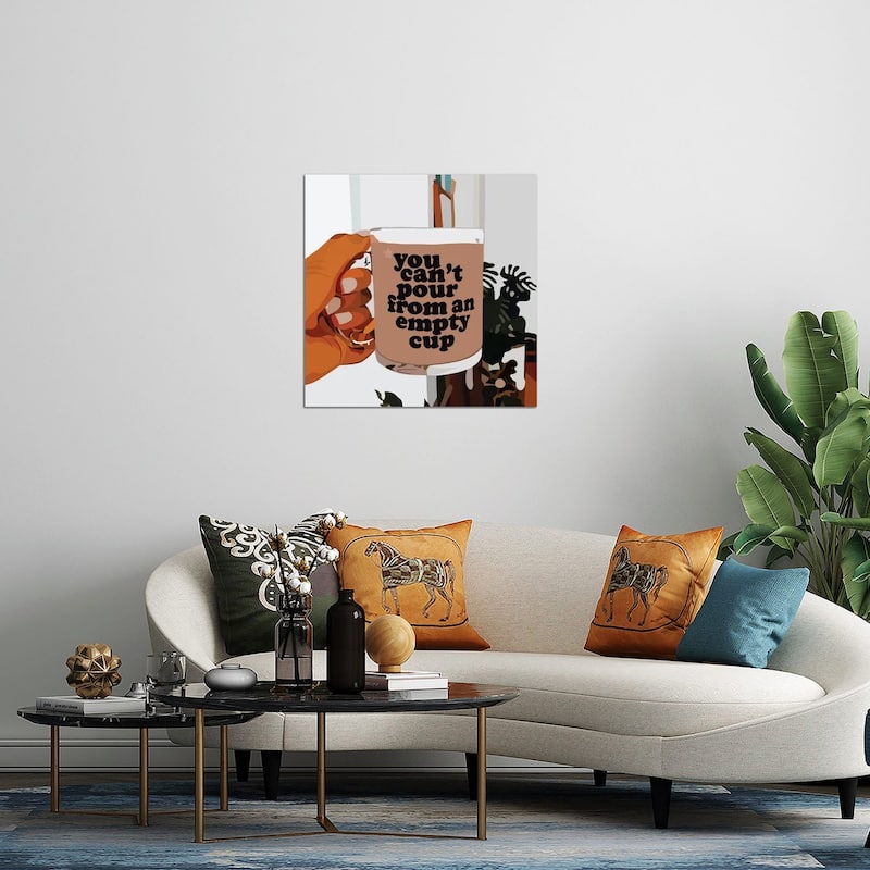 Empty Cup Print On Acrylic Glass by Artpce
